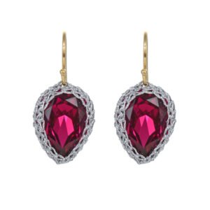 EARINGS Ruby light gold