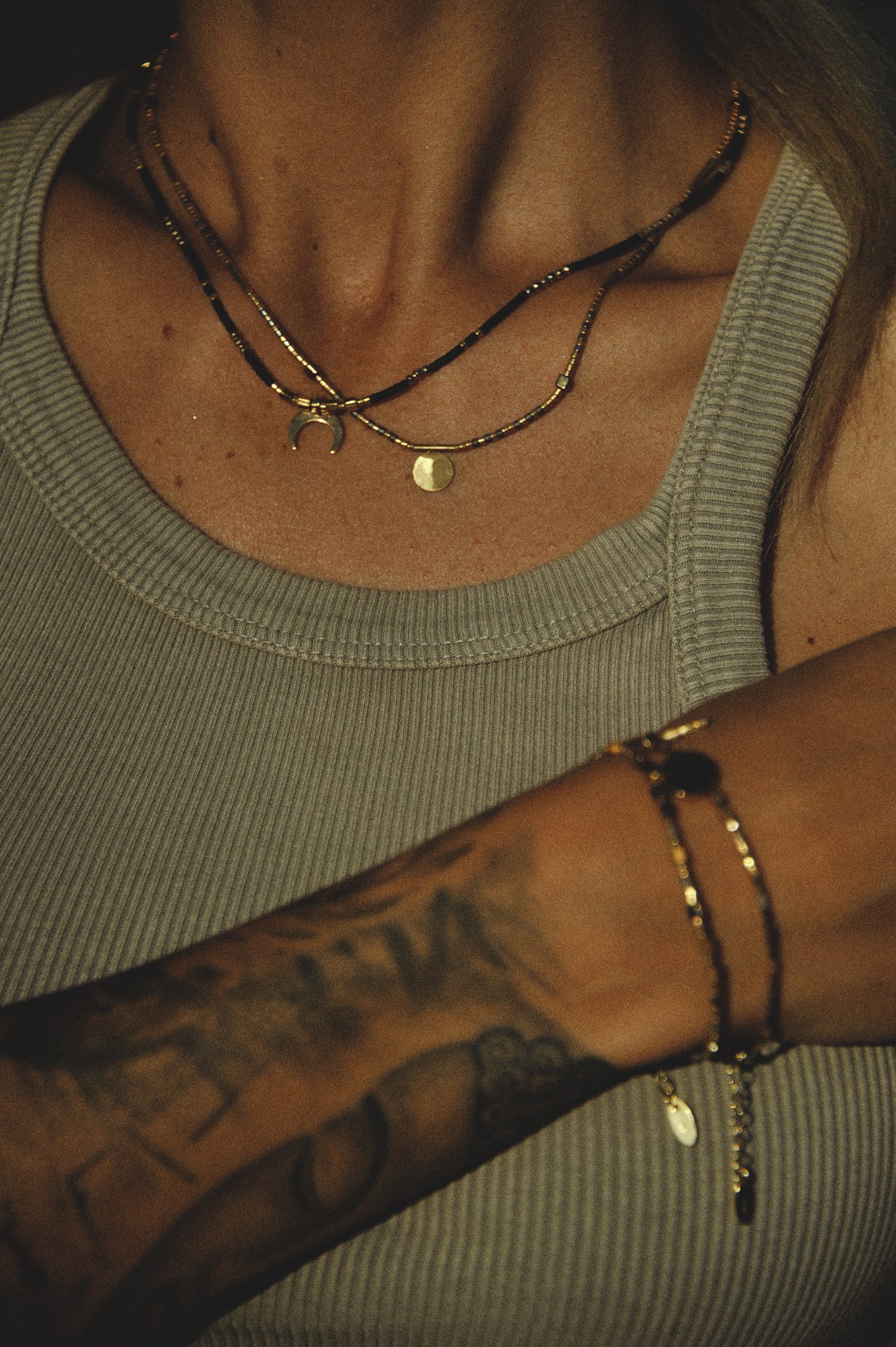 Beads Necklace - Kuroi - obrazek 2