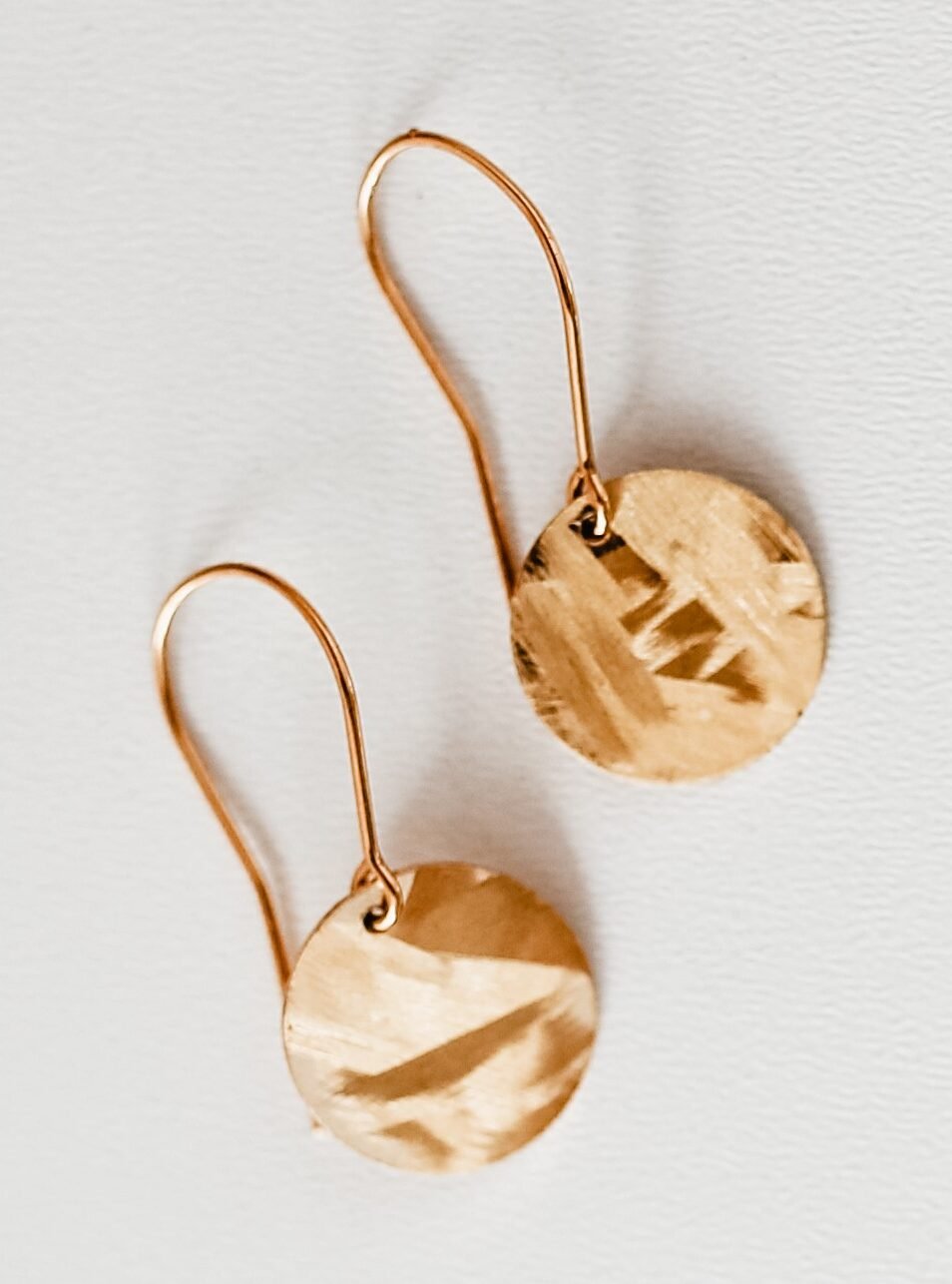 Gold Plated Textured Earings