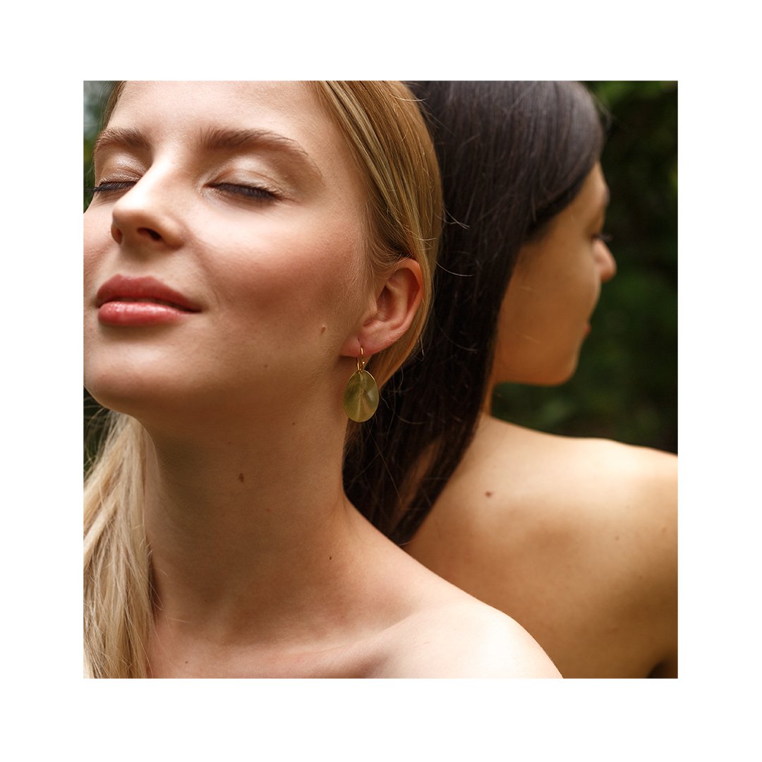 Silver Earrings with Gold-Plated Hooks - obrazek 2