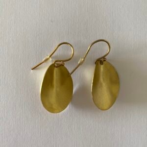 Silver Earrings with Gold-Plated Hooks