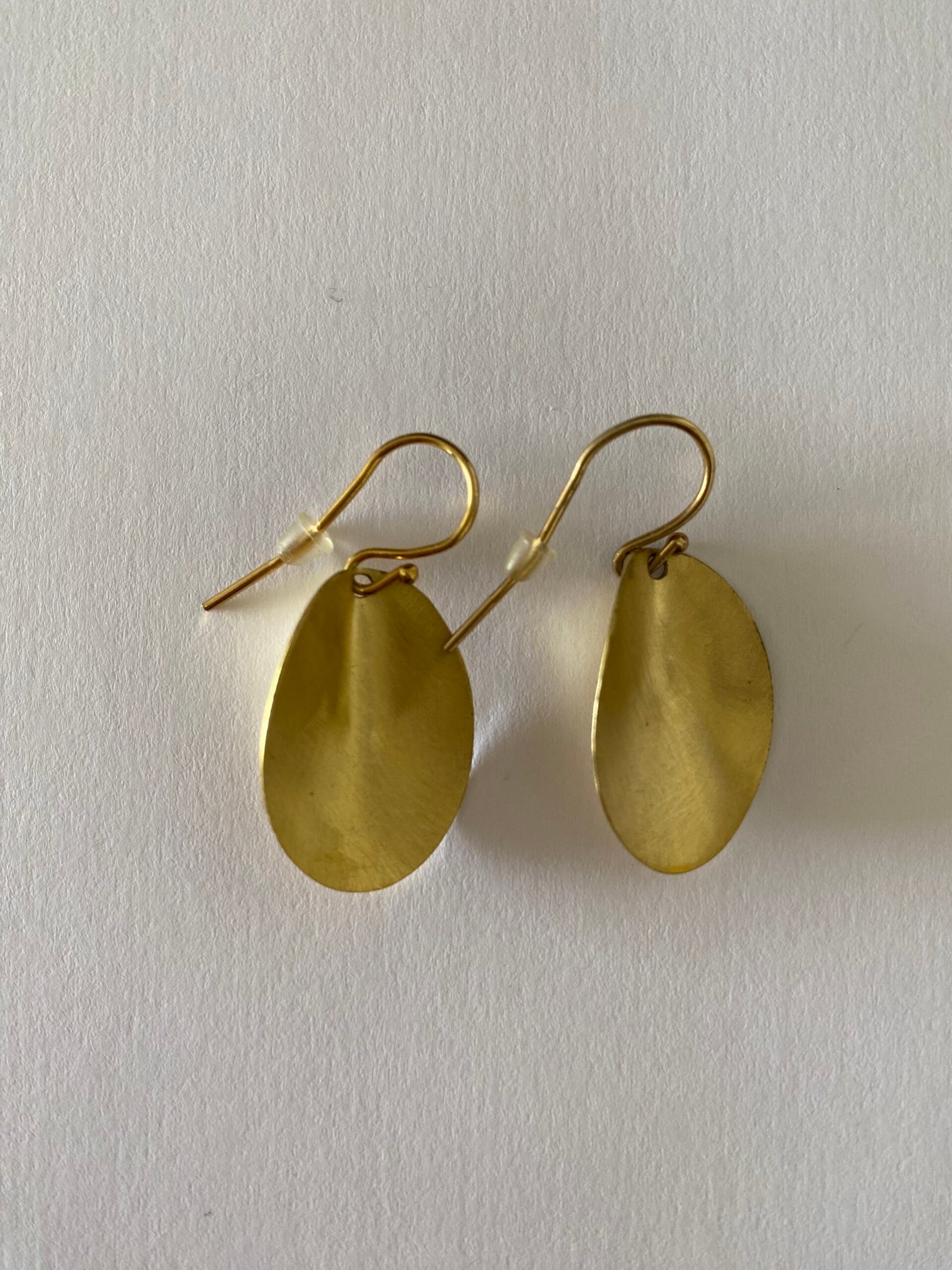 Silver Earrings with Gold-Plated Hooks