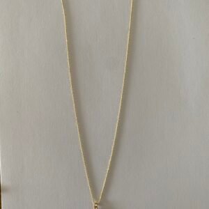 Bead Gold-Plated Chain with Ruby Charm