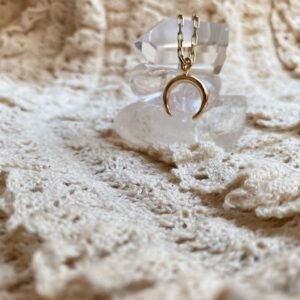 Gold-Plated Chain with Moon Charm