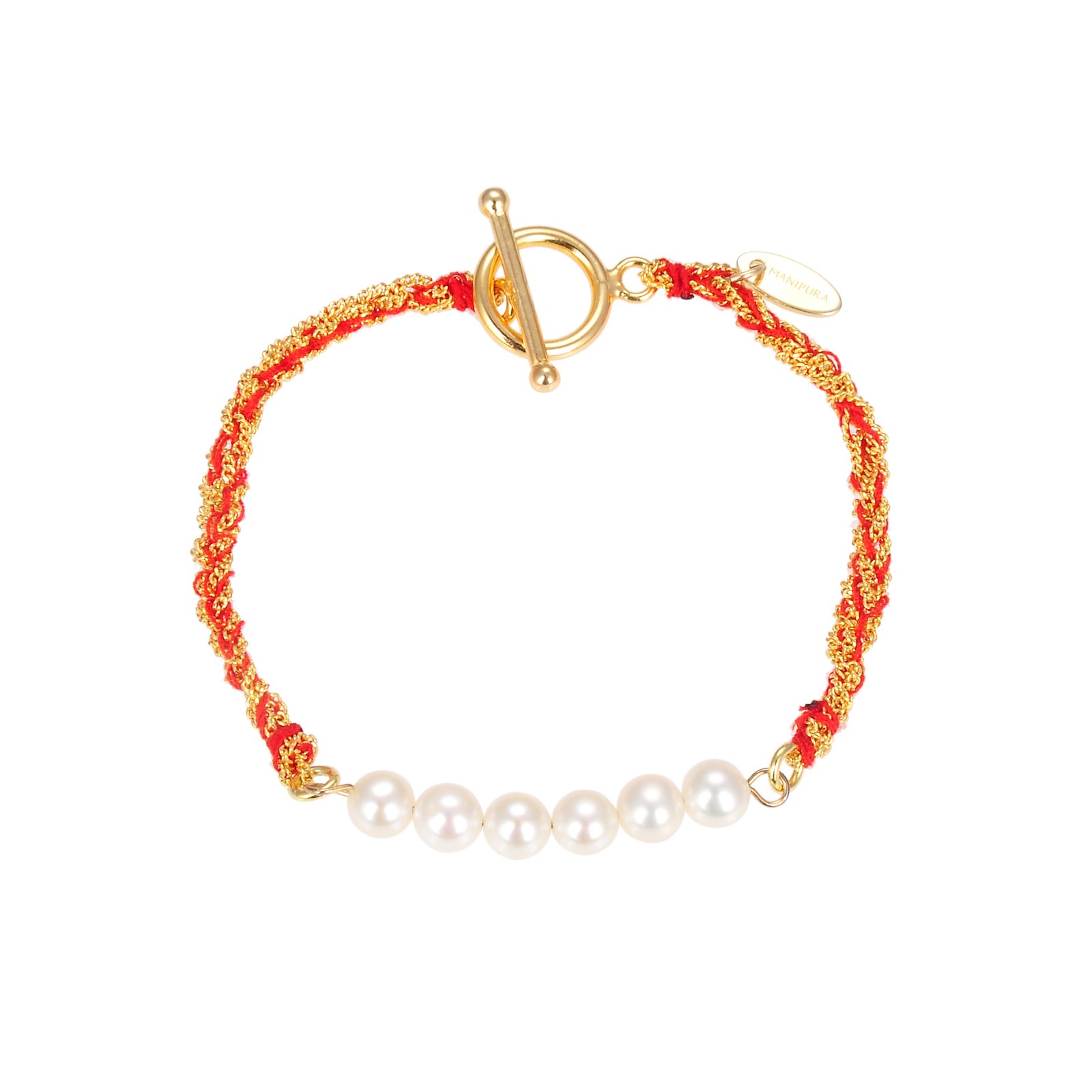 Hand-crafted Silver and Silk Bracelet