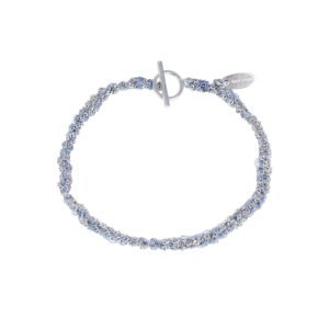 Hand-Crafted Silver Rhodium Bracelet