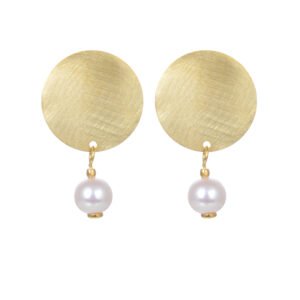 Handcrafted Silver Earrings with Pearls