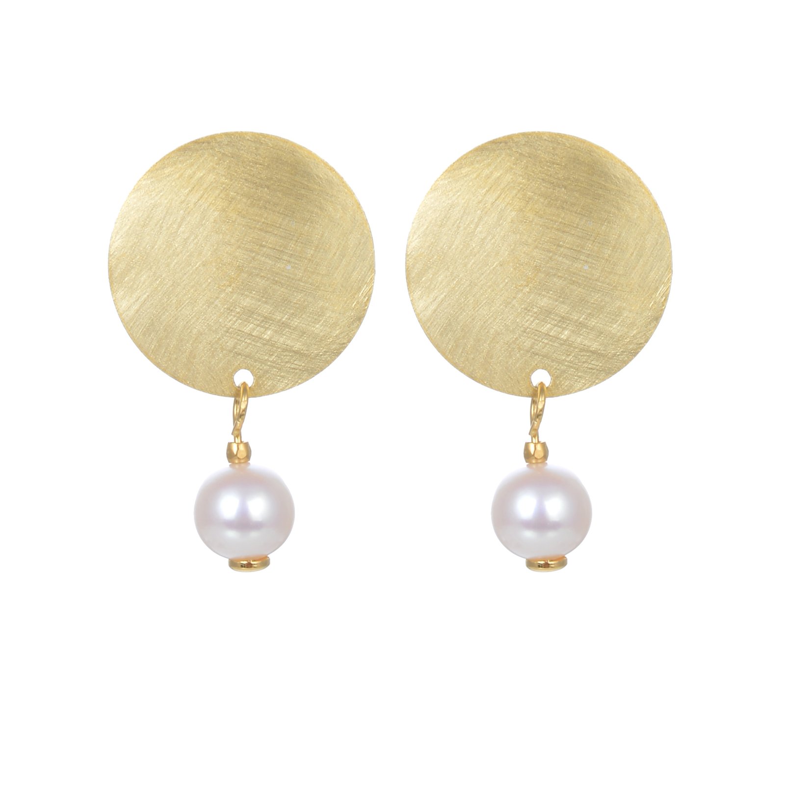 Handcrafted Silver Earrings with Pearls