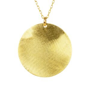 Gold-Plated Chain with Decorative Medallion