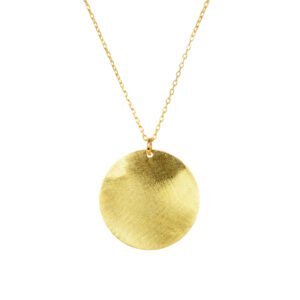 Gold-Plated Chain with Decorative Golden Medallion