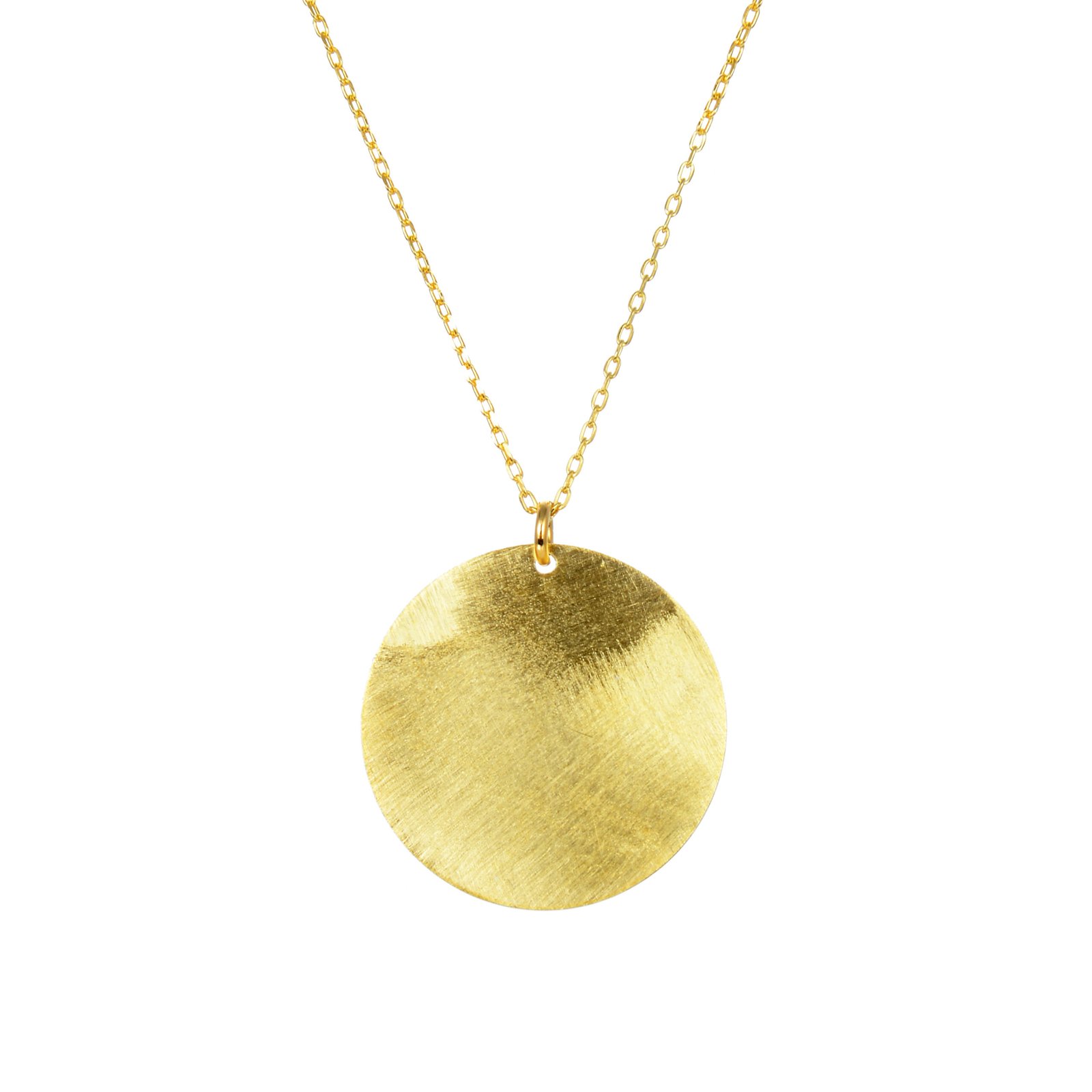 Gold-Plated Chain with Decorative Golden Medallion